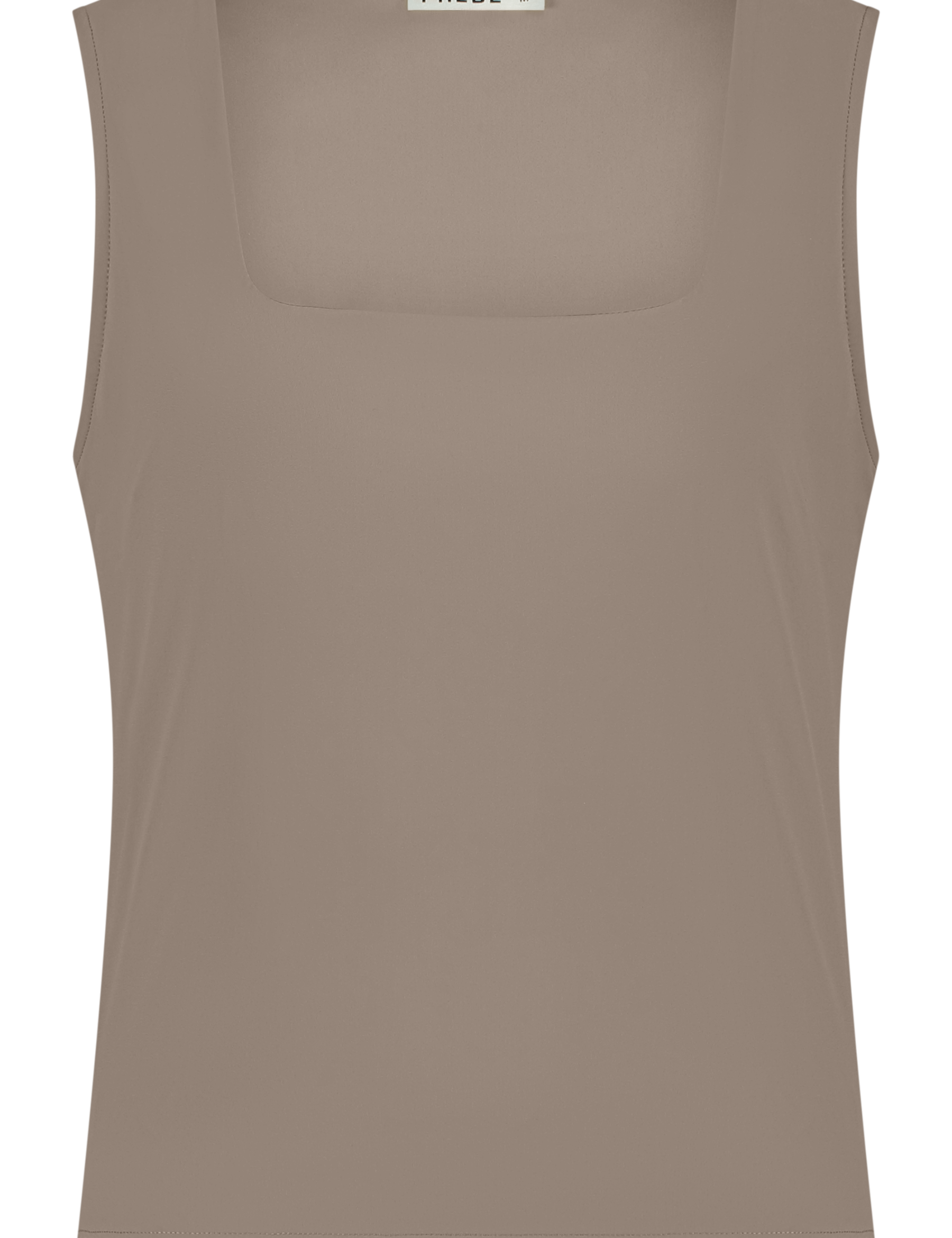 Tank Top with Squared Line in our Signature Fabric (Shorter)