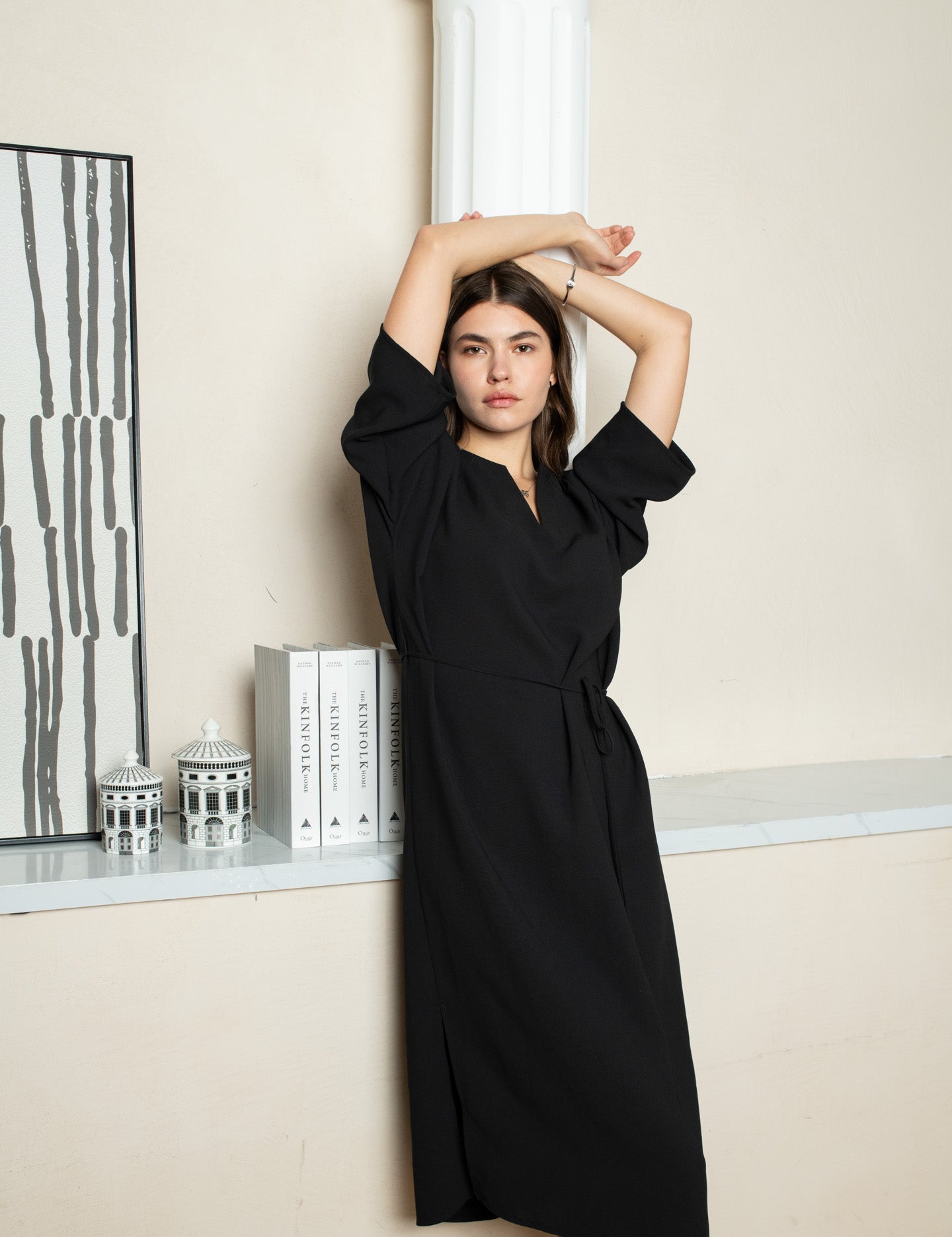 Flowy dress, flowy beach dress, cocktail dress, chic jurk, luchtige jurk, jurk met koordje