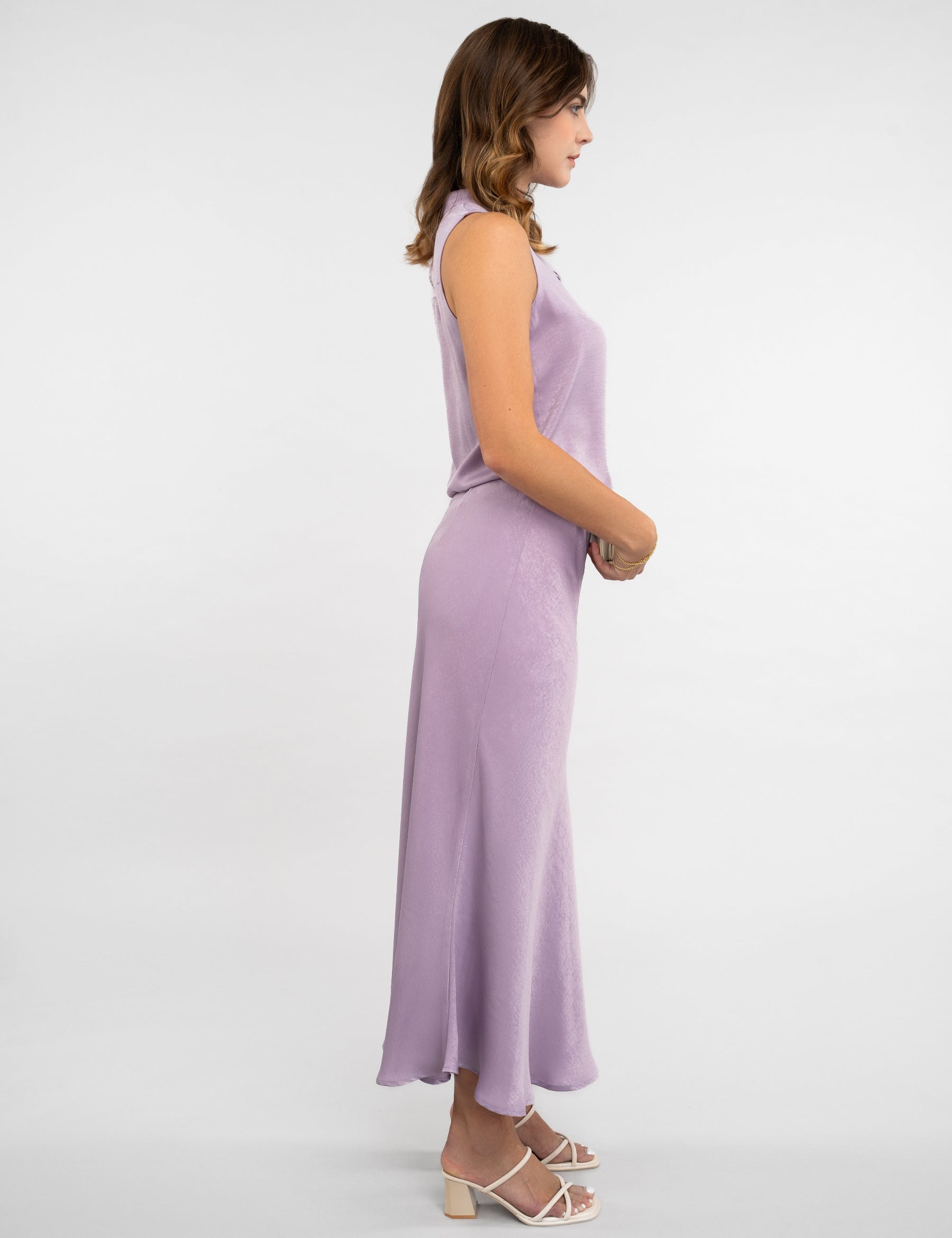 Satin flowy skirt, satin co-ord, co ord set, matching set, satijnen set, satijn rok, cocktail rok en top jurk, chic kleding