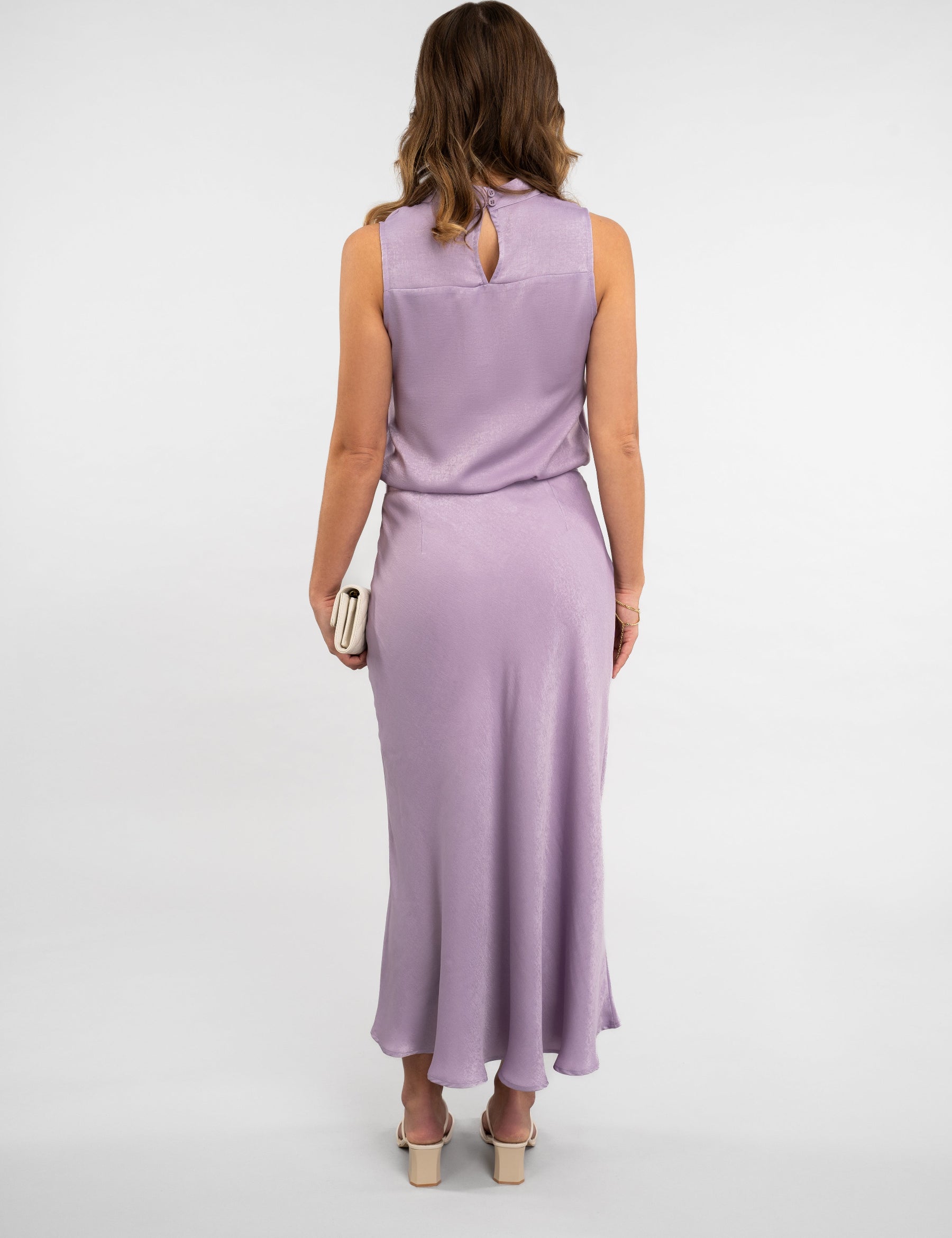 Satin flowy skirt, satin co-ord, co ord set, matching set, satijnen set, satijn rok, cocktail rok en top jurk, chic kleding