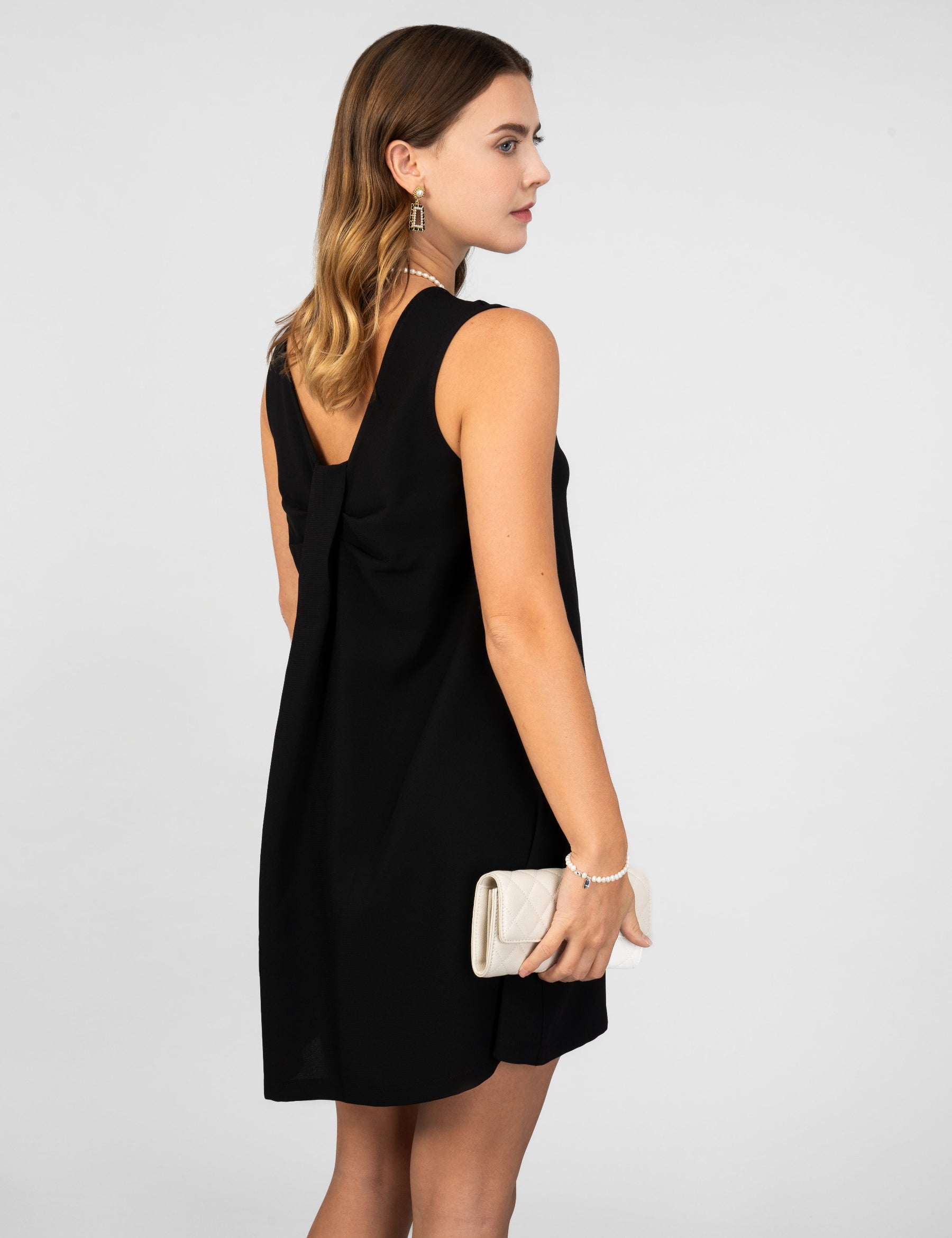 backward dress, two way dress, jurk, reverse dress, cocktail jurk, LBD, little black dress