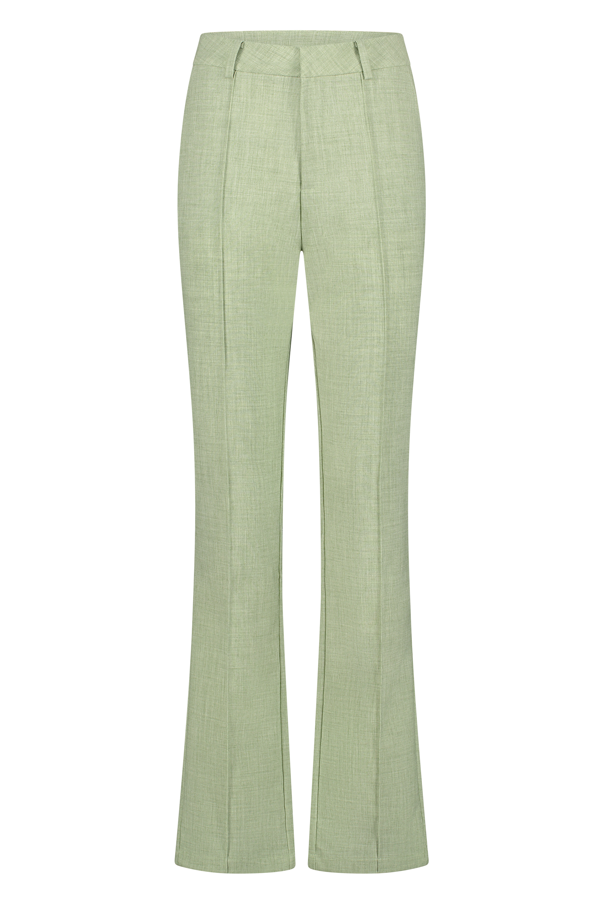 Pintuck broek in melange