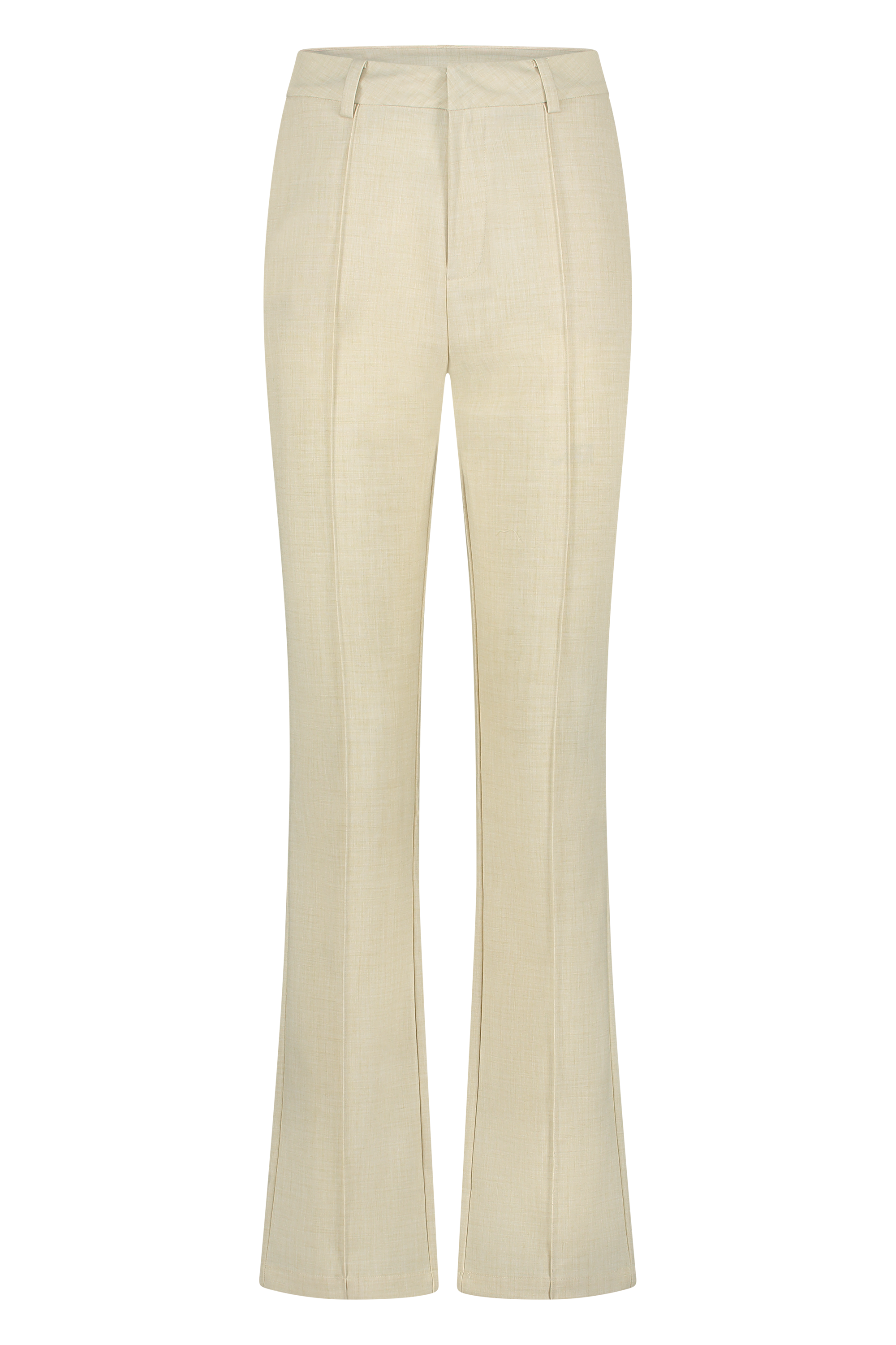 Pintuck broek in melange