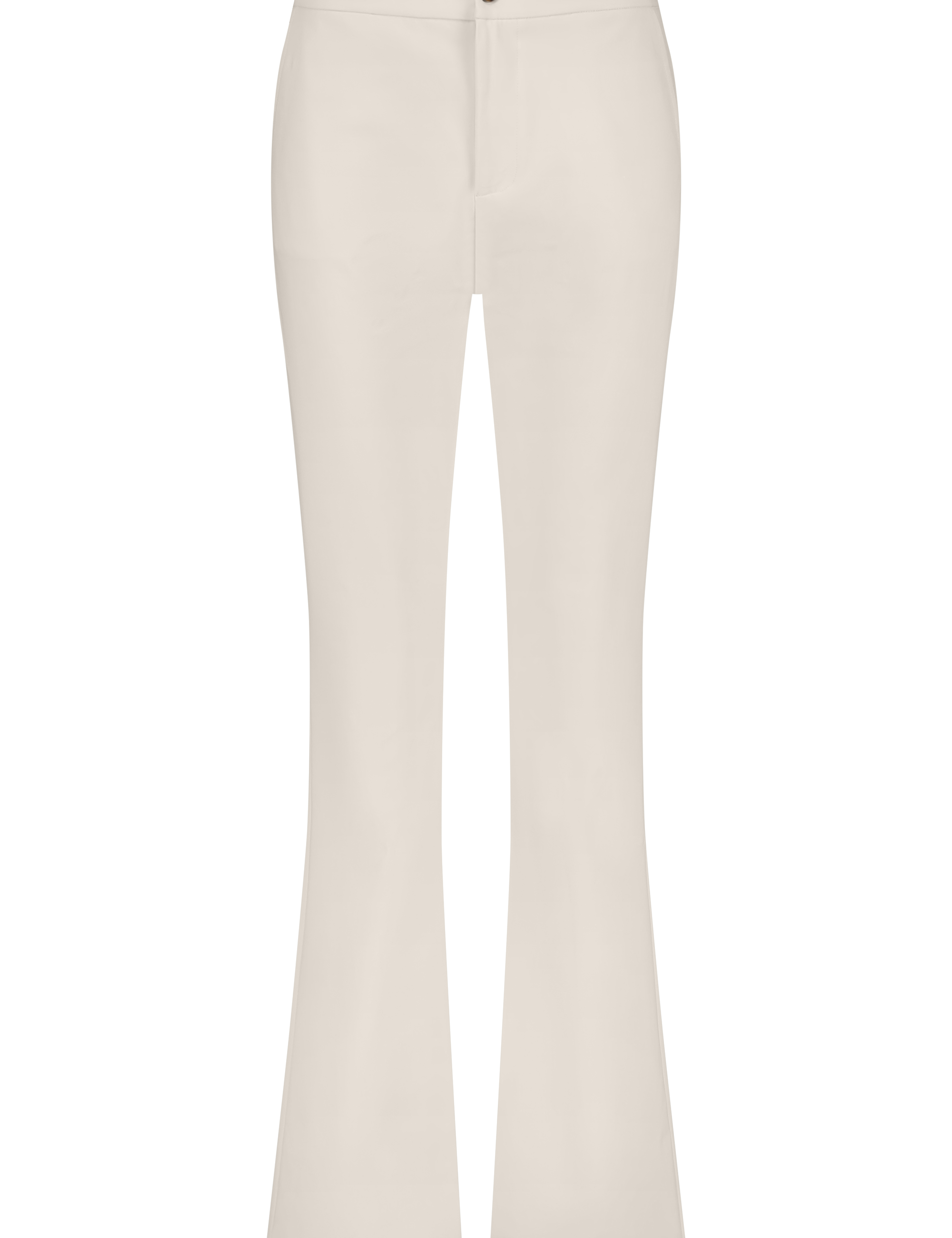 Flared Pants with Button in our Signature Fabric