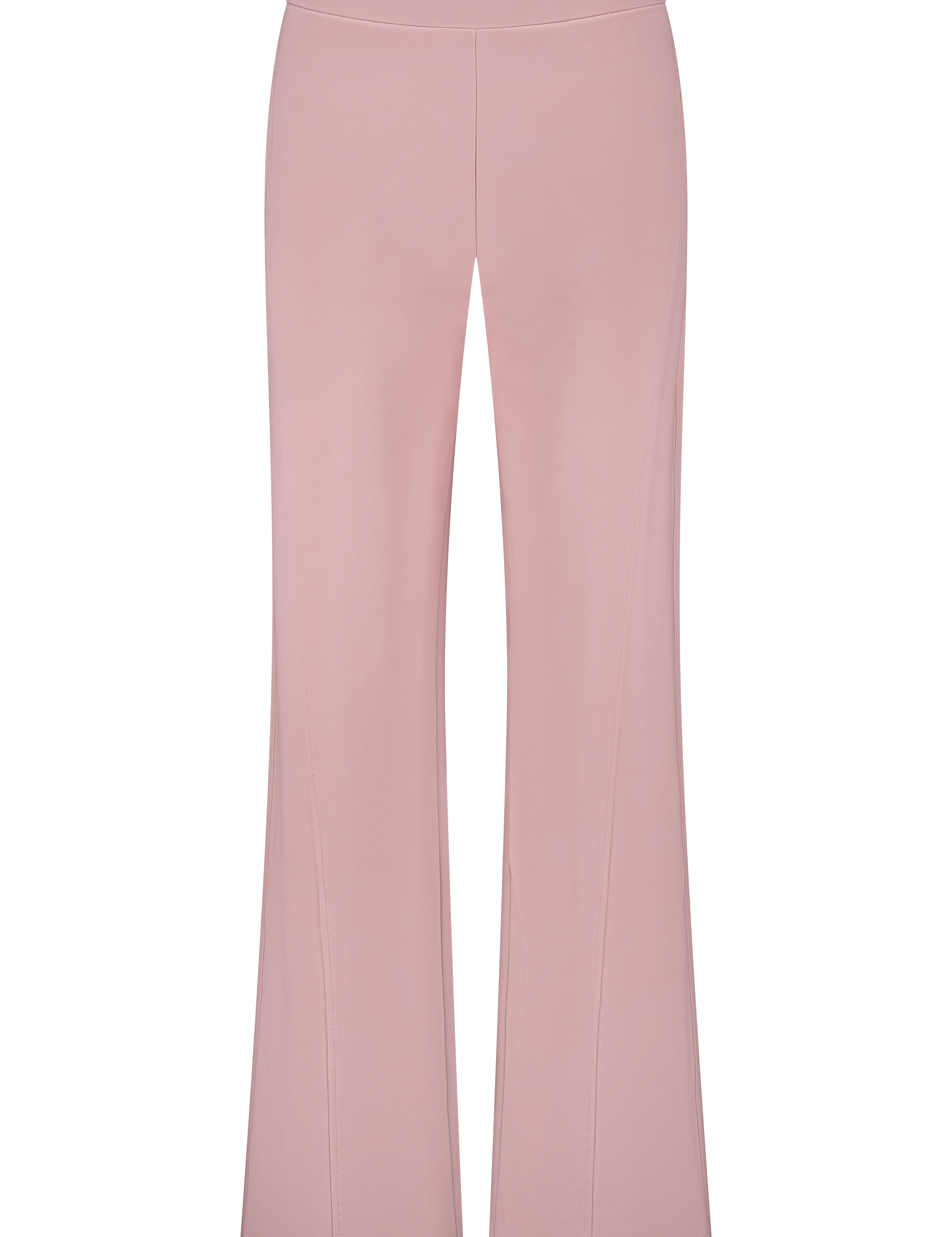 Pink sweatpants with stretch punta di roma front view