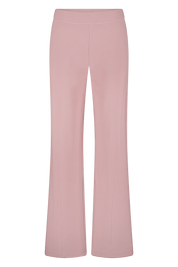 Pink sweatpants with stretch punta di roma front view
