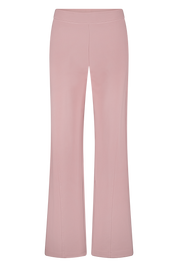 Pink sweatpants with stretch punta di roma front view