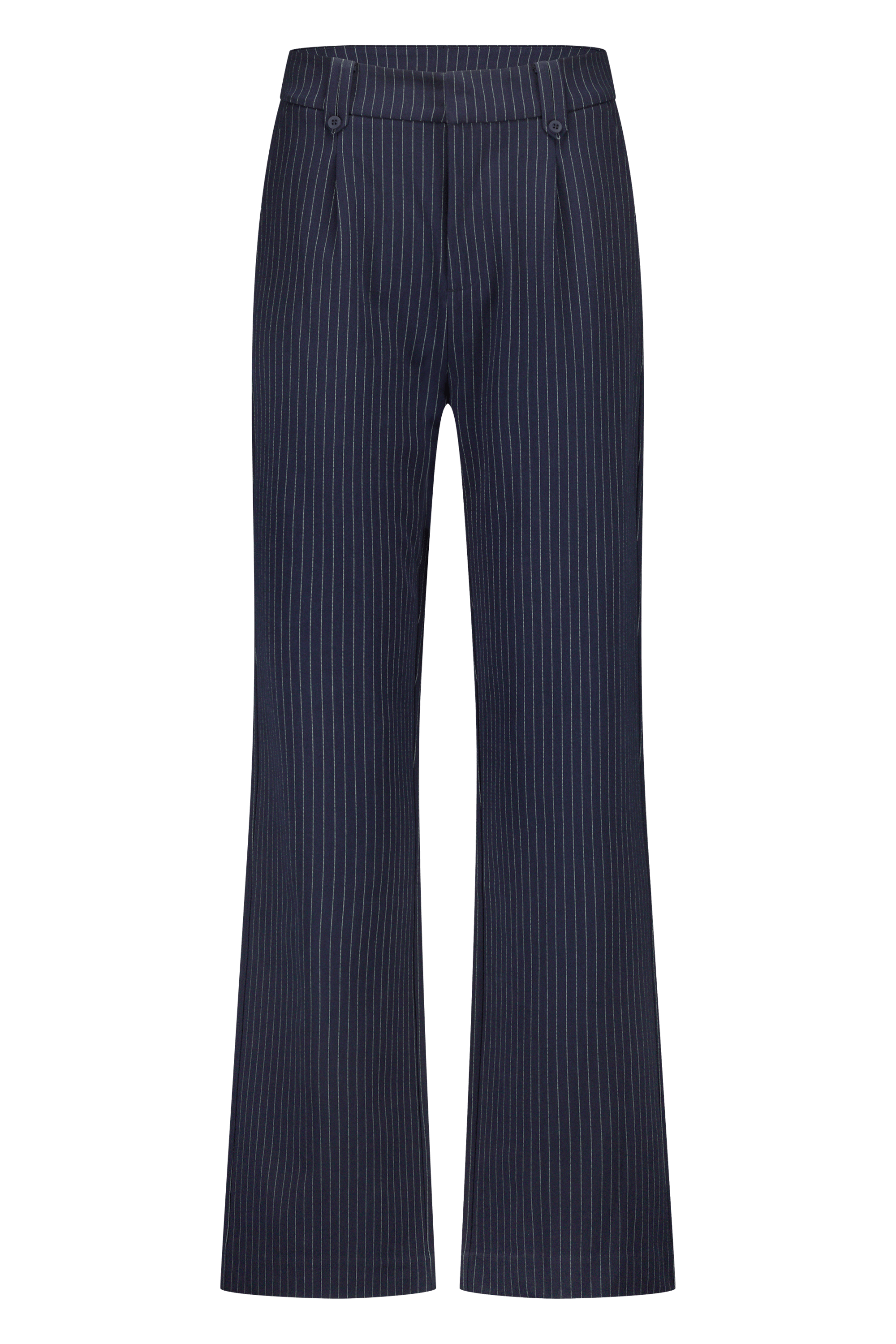 Navy /Dark blue pinstripe pleated pants wide leg 