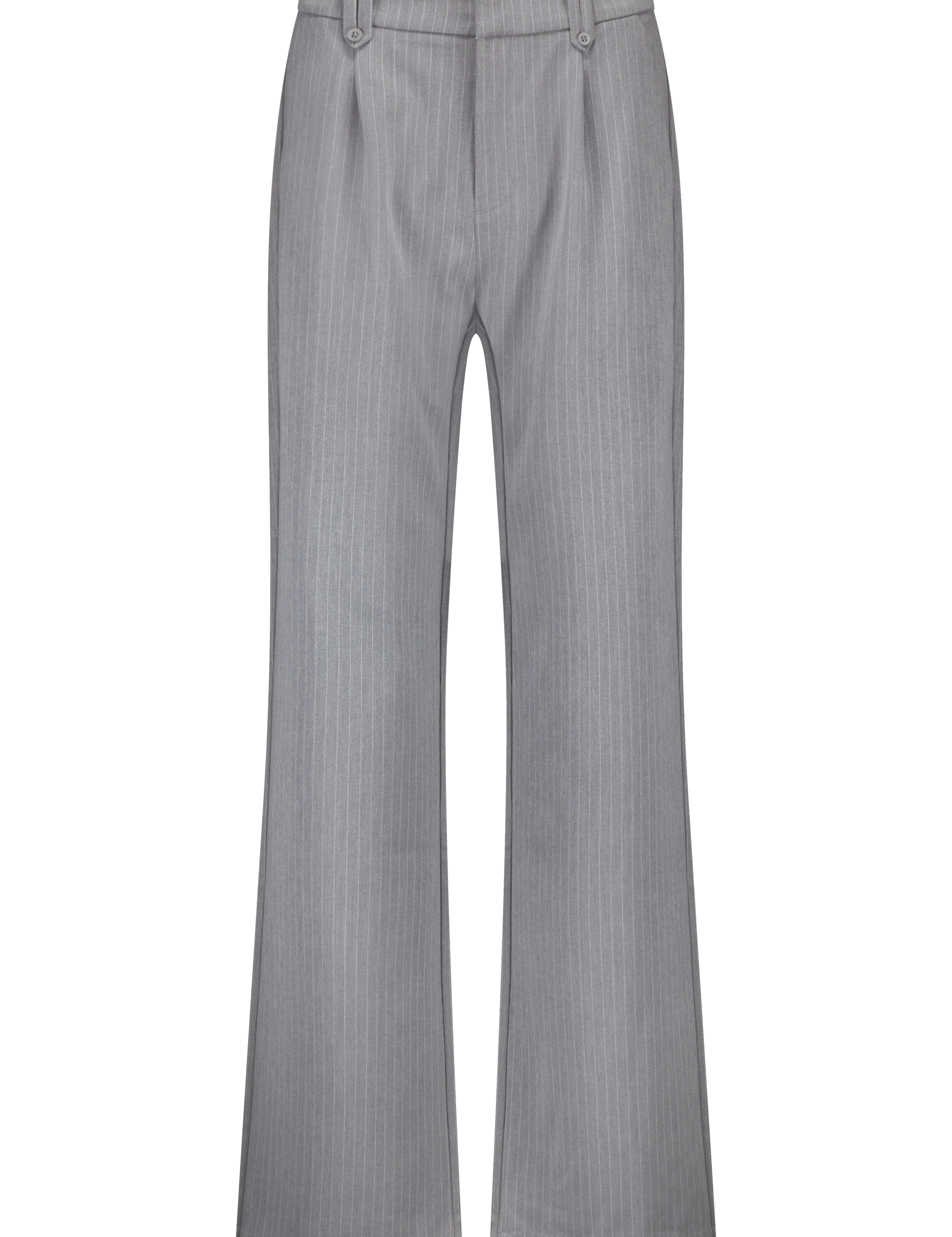 Grey pinstripe pleated pants wide leg 