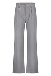 Grey pinstripe pleated pants wide leg 