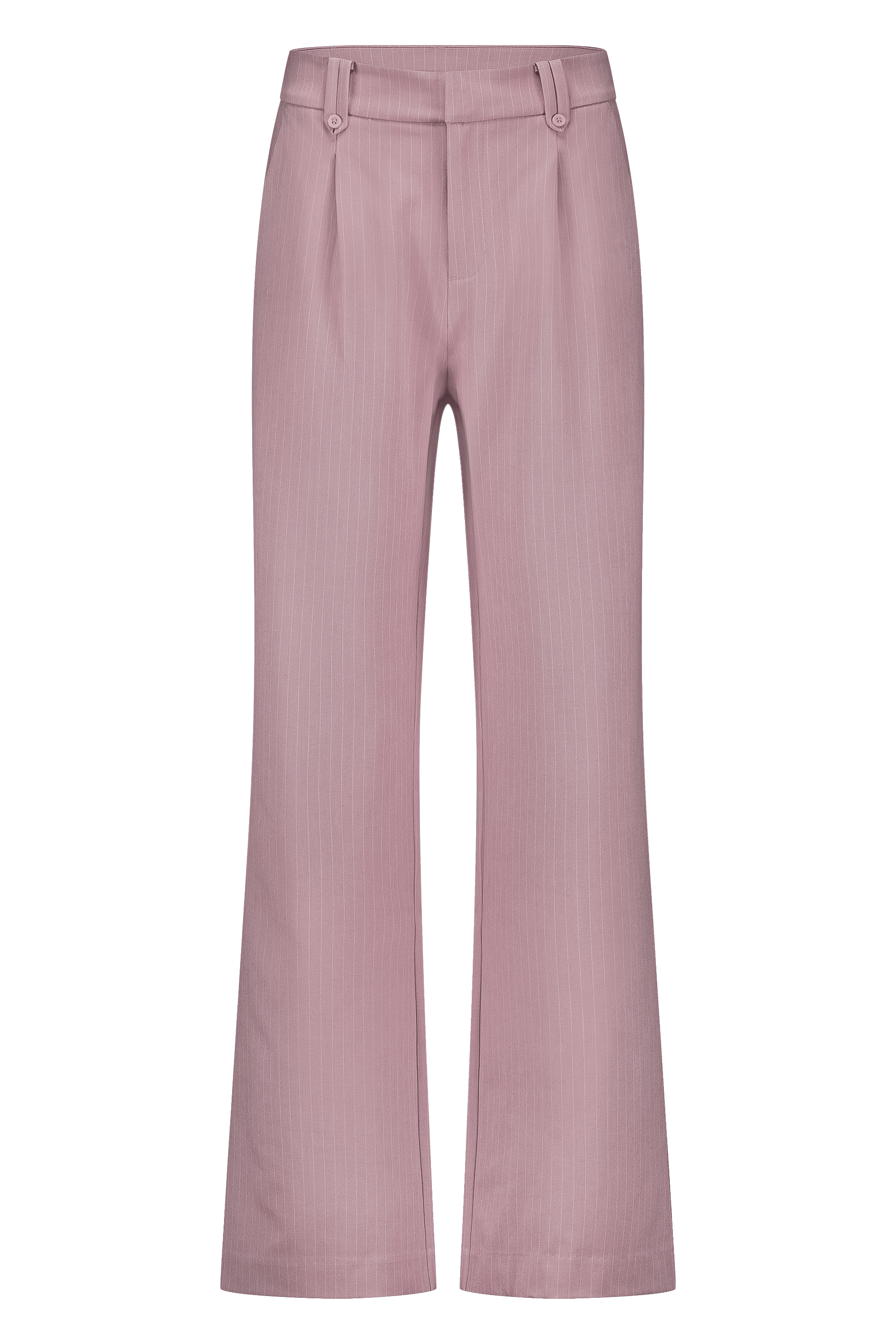Pink pinstripe pleated pants wide leg 