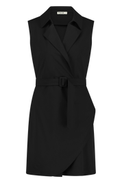 Mouwloze jumpsuit met rok in onze kenmerkende stof