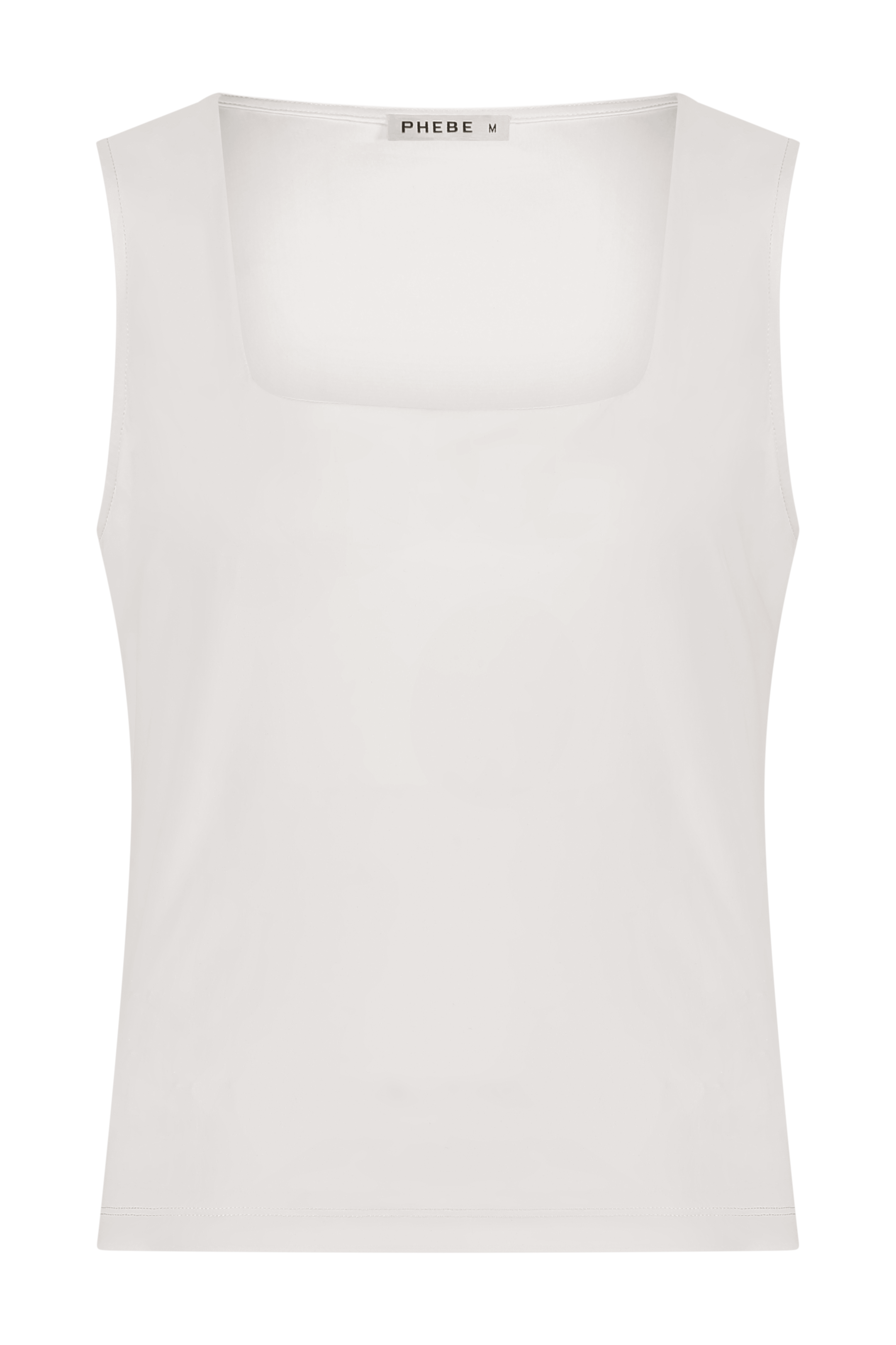 Tank Top with Squared Line in our Signature Fabric (Shorter)