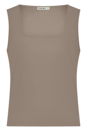Tank Top with Squared Line in our Signature Fabric (Shorter)