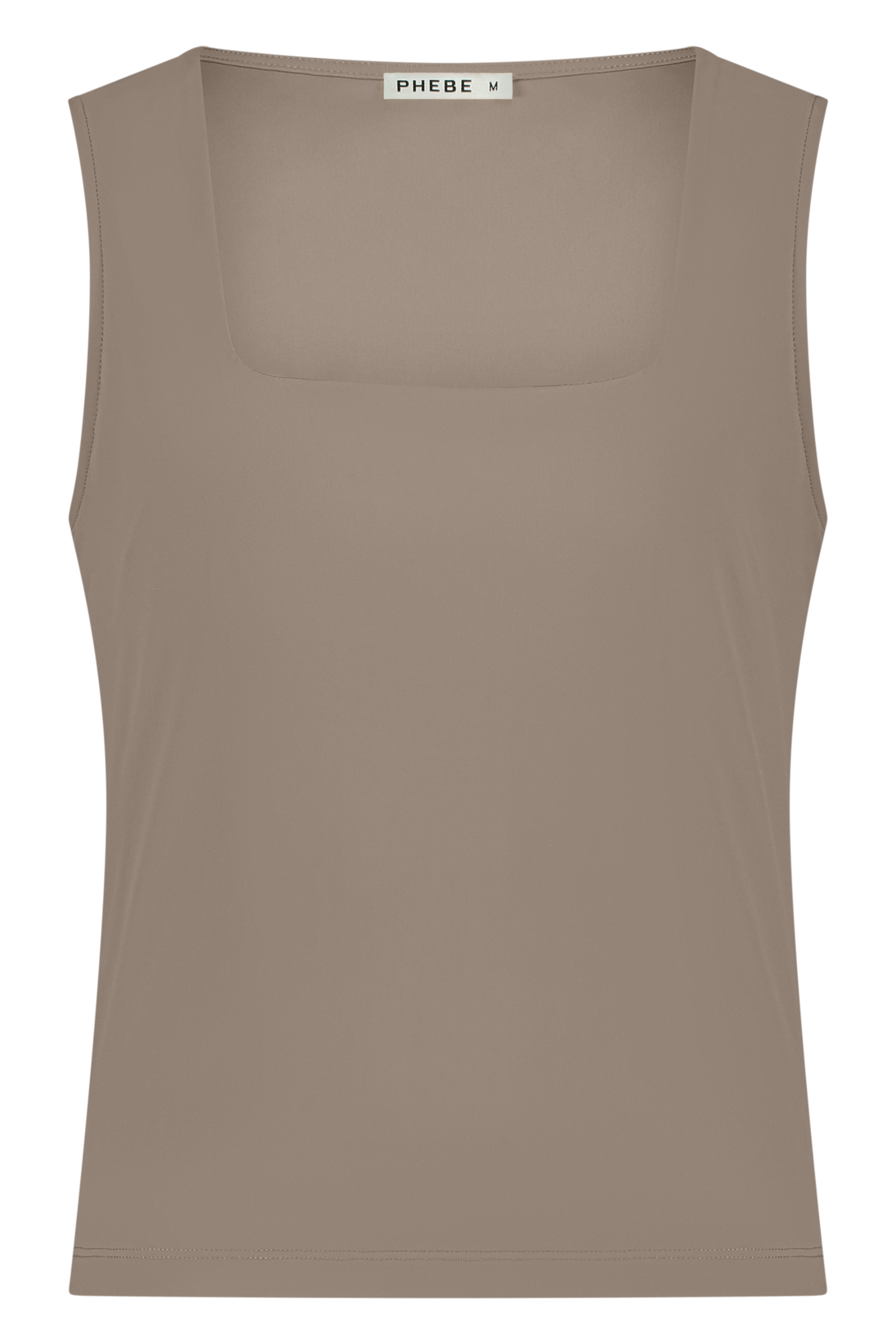 Tank Top with Squared Line in our Signature Fabric (Shorter)