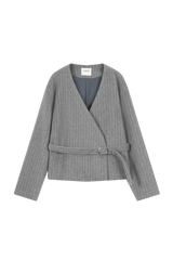 Stripe Wool-like Vest