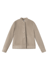 Striped Wool-like Coat